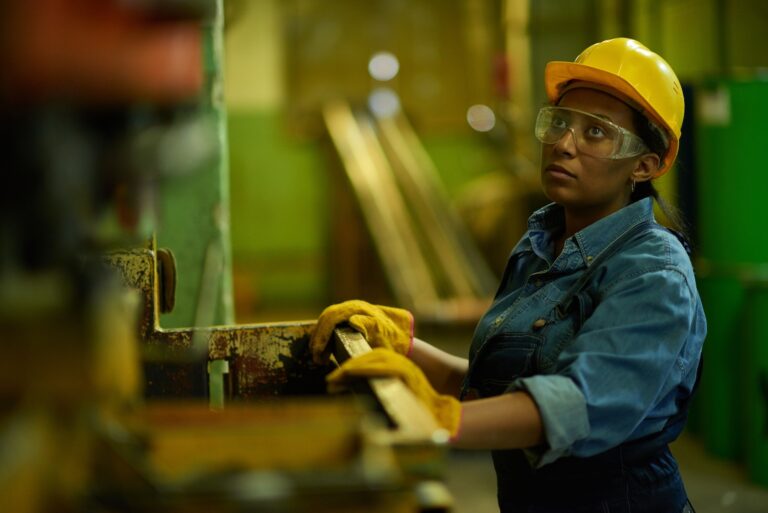 Woman factory worker